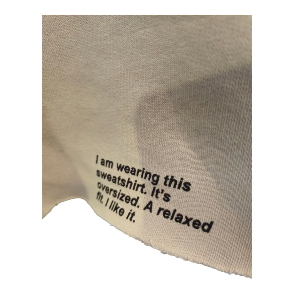ZARA Cropped Sweatshirt - Beige - Picture 6 of 6